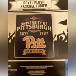 Pittsburgh Panthers 50” X 60” Blue & Gold Royal Plush Raschel Throw By Northwest